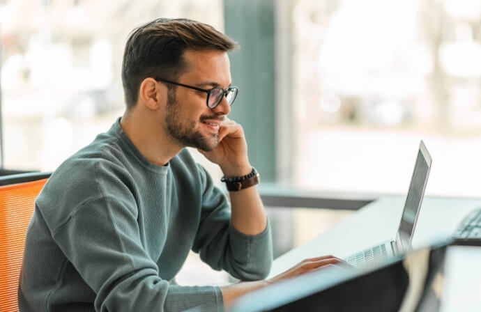 Guy with Laptop